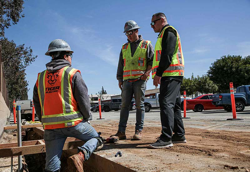 tiger electric ev charger installation underground work 800x550 1