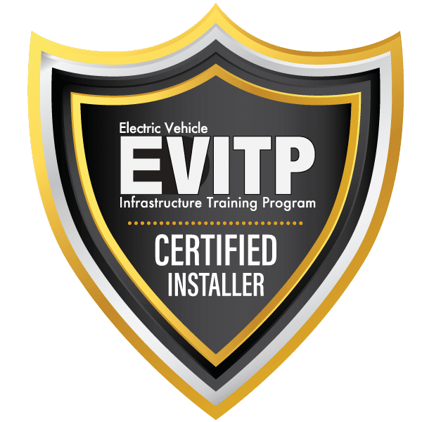 Evtp certified installer at Tiger Electric.